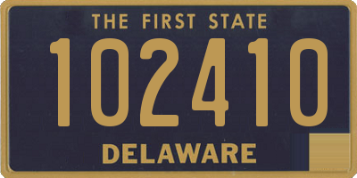 DE license plate 102410