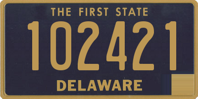 DE license plate 102421