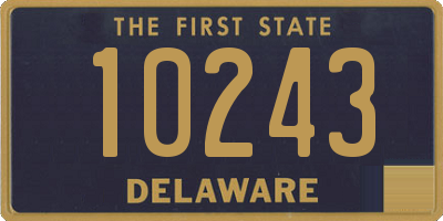 DE license plate 10243