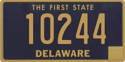 DE license plate 10244