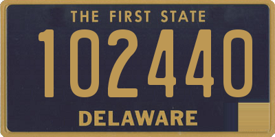 DE license plate 102440