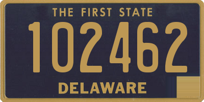 DE license plate 102462