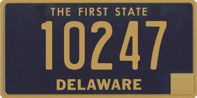 DE license plate 10247