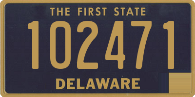 DE license plate 102471