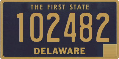 DE license plate 102482