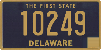 DE license plate 10249