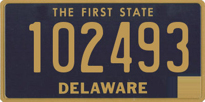 DE license plate 102493