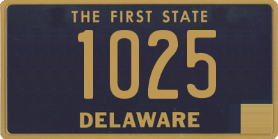 DE license plate 1025