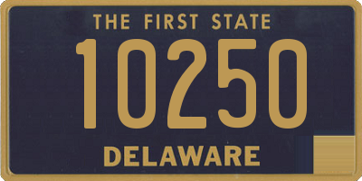 DE license plate 10250