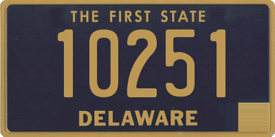 DE license plate 10251