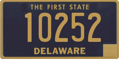 DE license plate 10252