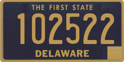 DE license plate 102522