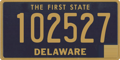 DE license plate 102527