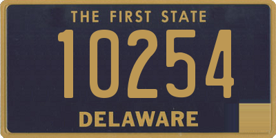 DE license plate 10254