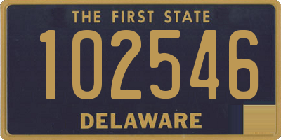 DE license plate 102546