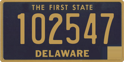 DE license plate 102547