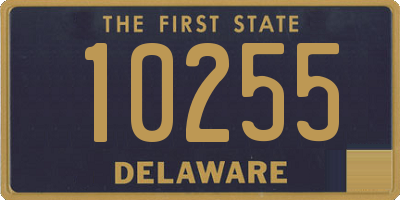 DE license plate 10255