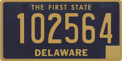 DE license plate 102564