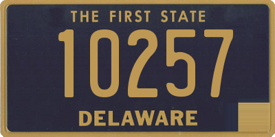 DE license plate 10257