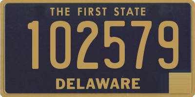 DE license plate 102579