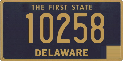 DE license plate 10258