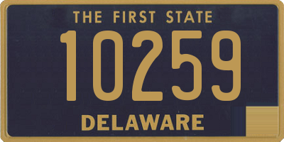 DE license plate 10259
