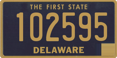 DE license plate 102595