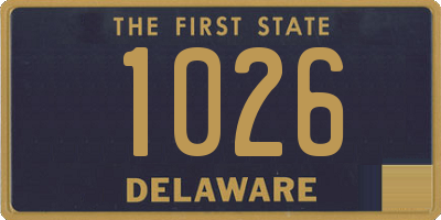 DE license plate 1026