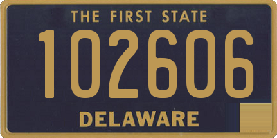 DE license plate 102606