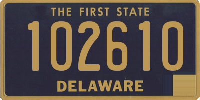 DE license plate 102610