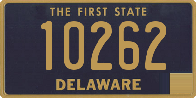 DE license plate 10262