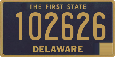 DE license plate 102626