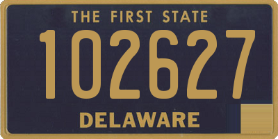 DE license plate 102627
