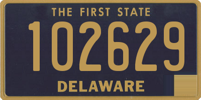 DE license plate 102629