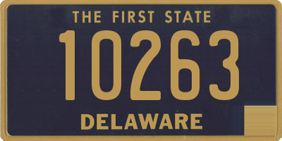 DE license plate 10263