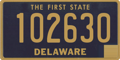 DE license plate 102630