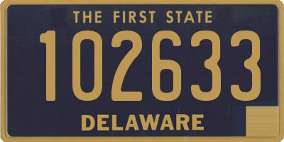 DE license plate 102633
