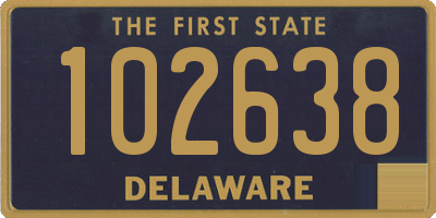 DE license plate 102638