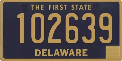 DE license plate 102639
