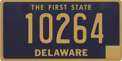 DE license plate 10264