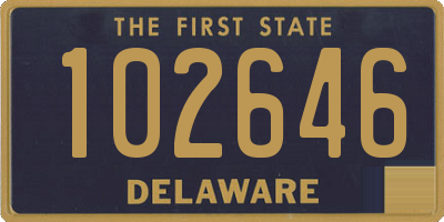 DE license plate 102646