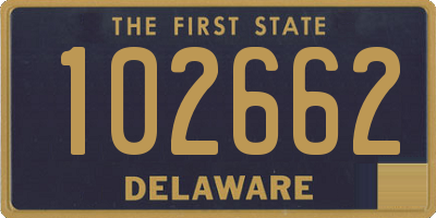 DE license plate 102662