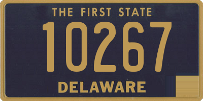 DE license plate 10267