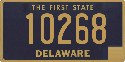 DE license plate 10268