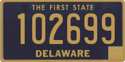 DE license plate 102699