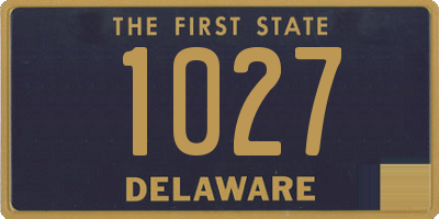 DE license plate 1027