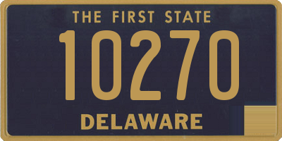 DE license plate 10270