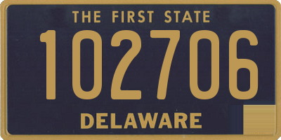 DE license plate 102706