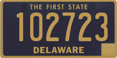 DE license plate 102723