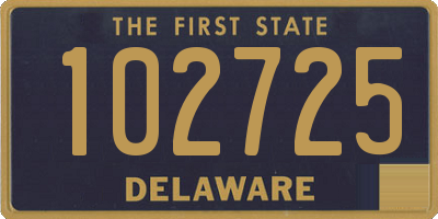 DE license plate 102725